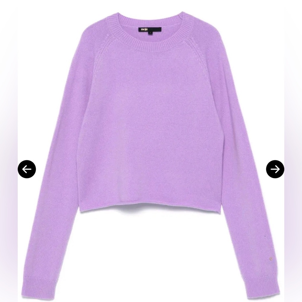 Maje Lavender Knit Top
